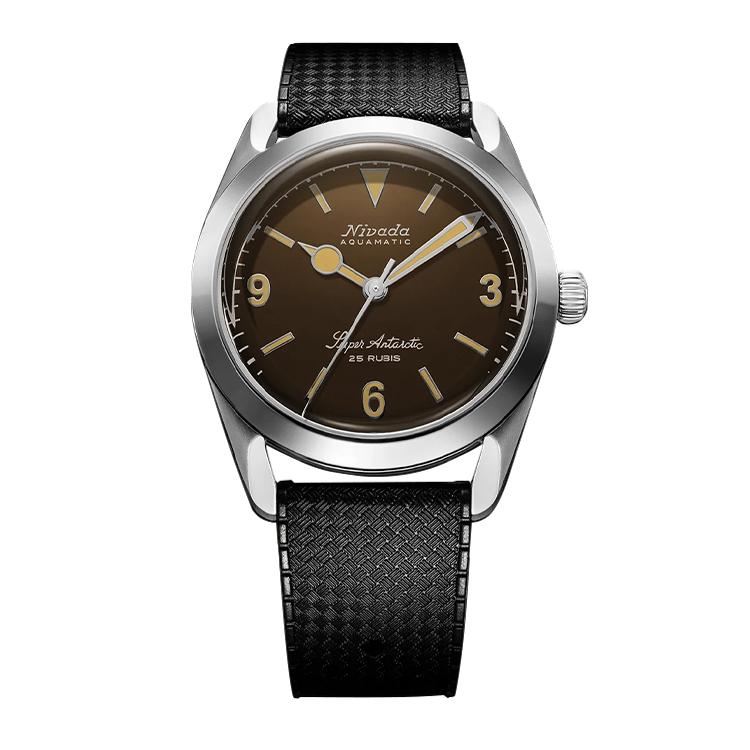 Nivada Grenchen Super Antarctic 3.6.9. Brown - Beige Luminous / Stainless Steel / Tropic Brown Dial Straps