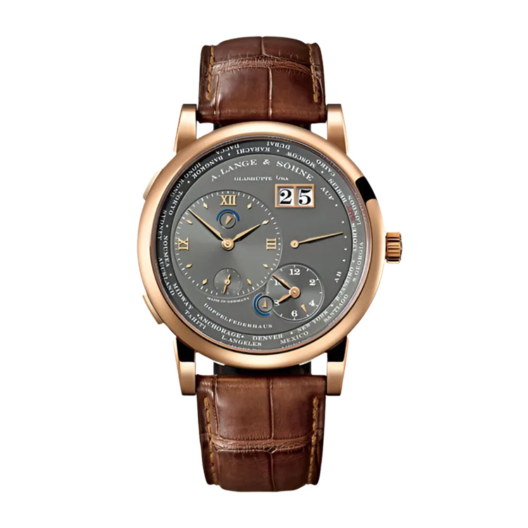 A. Lange & Söhne Time Zone Rose Gold / Grey / Bracelet
