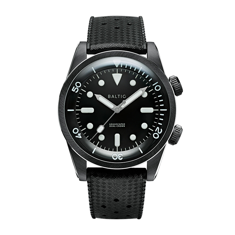 Baltic Baltic Aquascaphe Dual Crown PVD Black