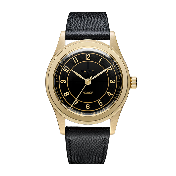 Baltic HMS 002 Gold PVD Black Black Dial Straps