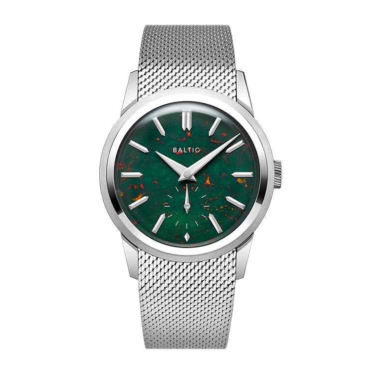 Baltic Prismic Stone Bloodstone Green Dial Straps
