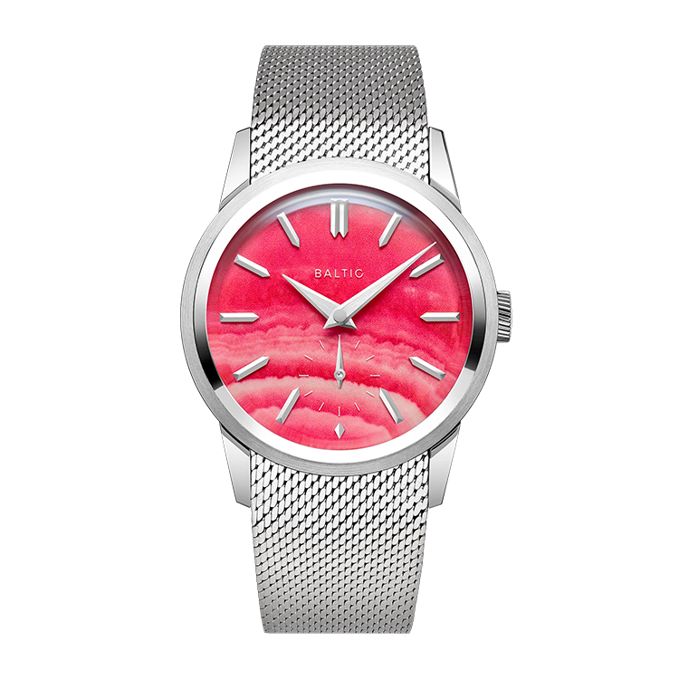 Baltic Prismic Stone Pink Albite Pink/Salmon Dial Straps