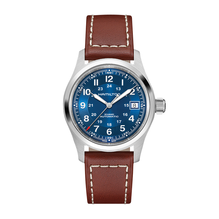 Hamilton Khaki Field Auto 38 Stainless Steel / Blue