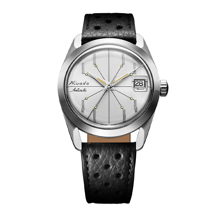 Nivada Grenchen Nivada Grenchen Antarctic Spider Silver - 35Mm