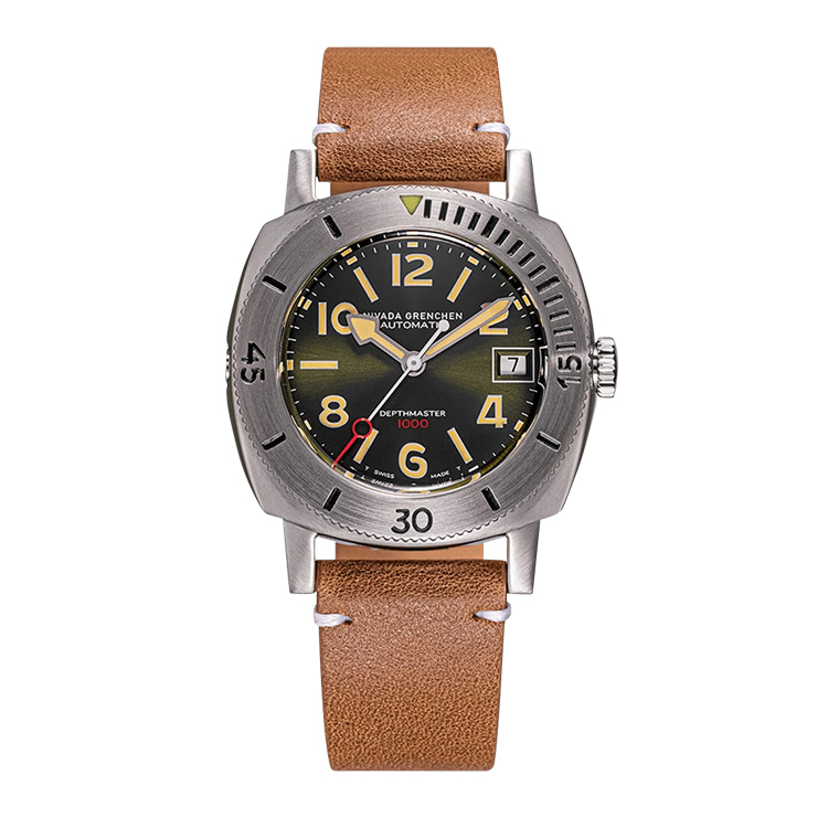 Nivada Grenchen Nivada Grenchen Depthmaster Numerals - Green Green Dial Straps