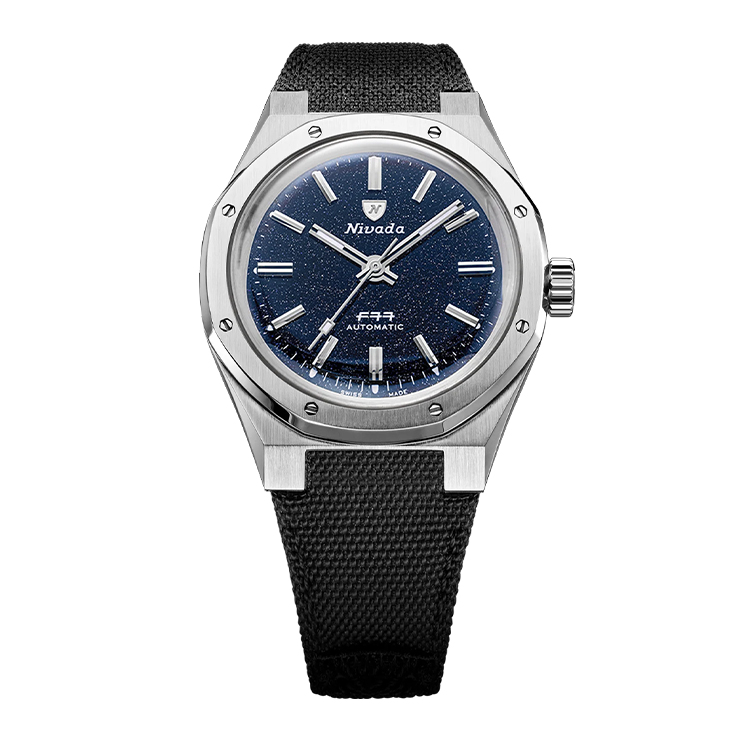 Nivada Grenchen Nivada Grenchen F77 Sst Dark Blue Aventurine Mk1 - 37Mm