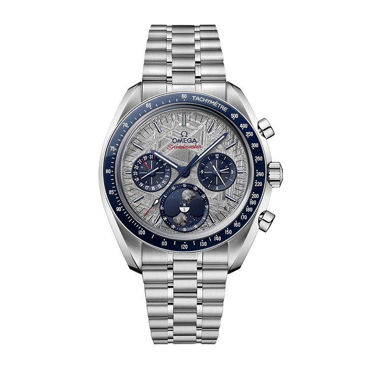 Omega Moonphase Meteorite Blue
