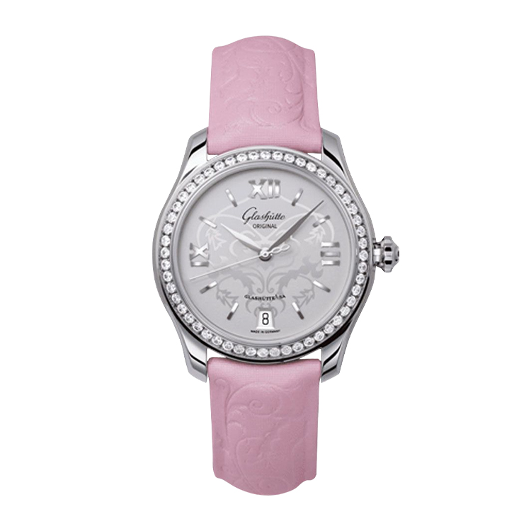 Glashutte Original Stainless Steel Diamond Pink