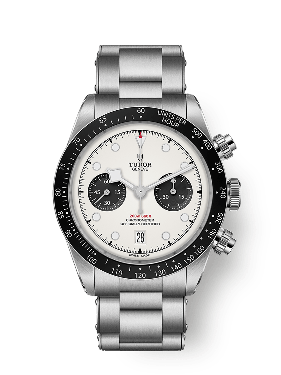 Tudor Black Bay Chrono White Dial Straps