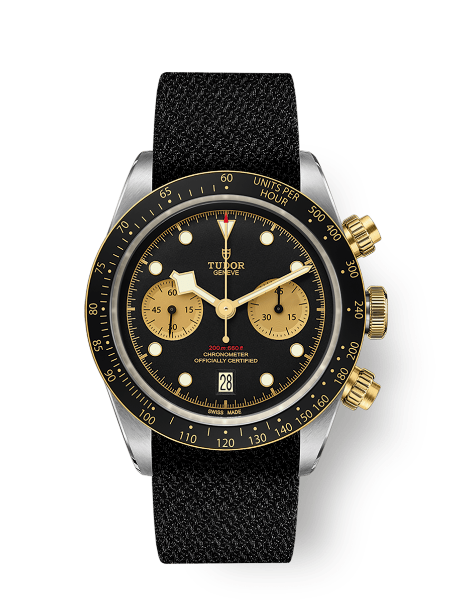 Tudor Black Bay Chrono S&G Black Dial Straps