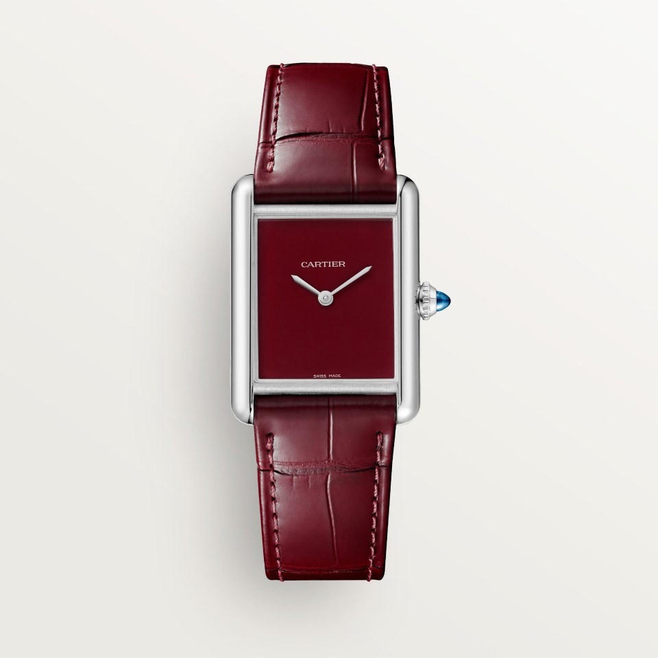 Cartier Tank Must Large Burgundy