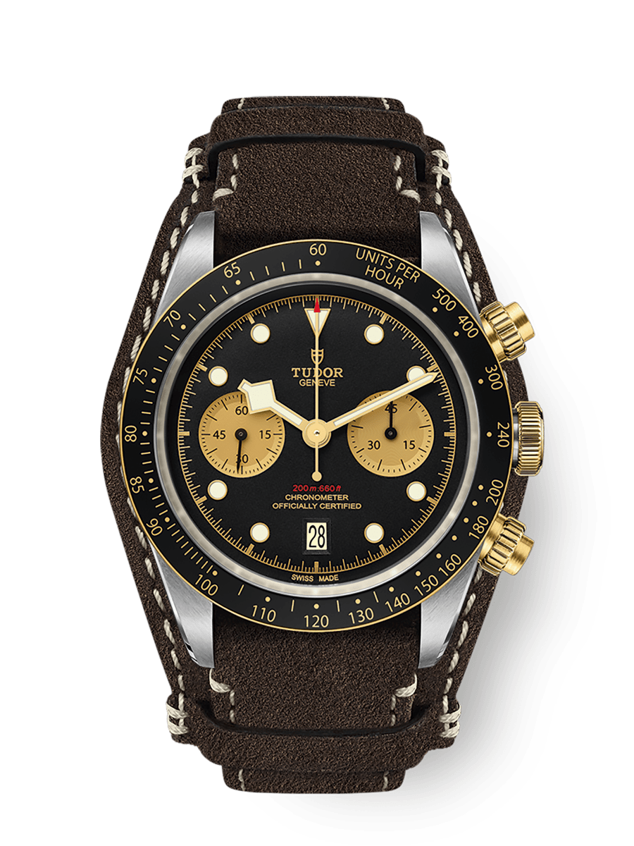 Tudor Black Bay Chrono S&G Black Dial Straps