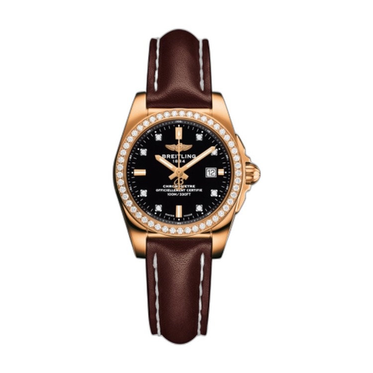 Breitling Rose Gold / Diamond / Trophy Black Diamond