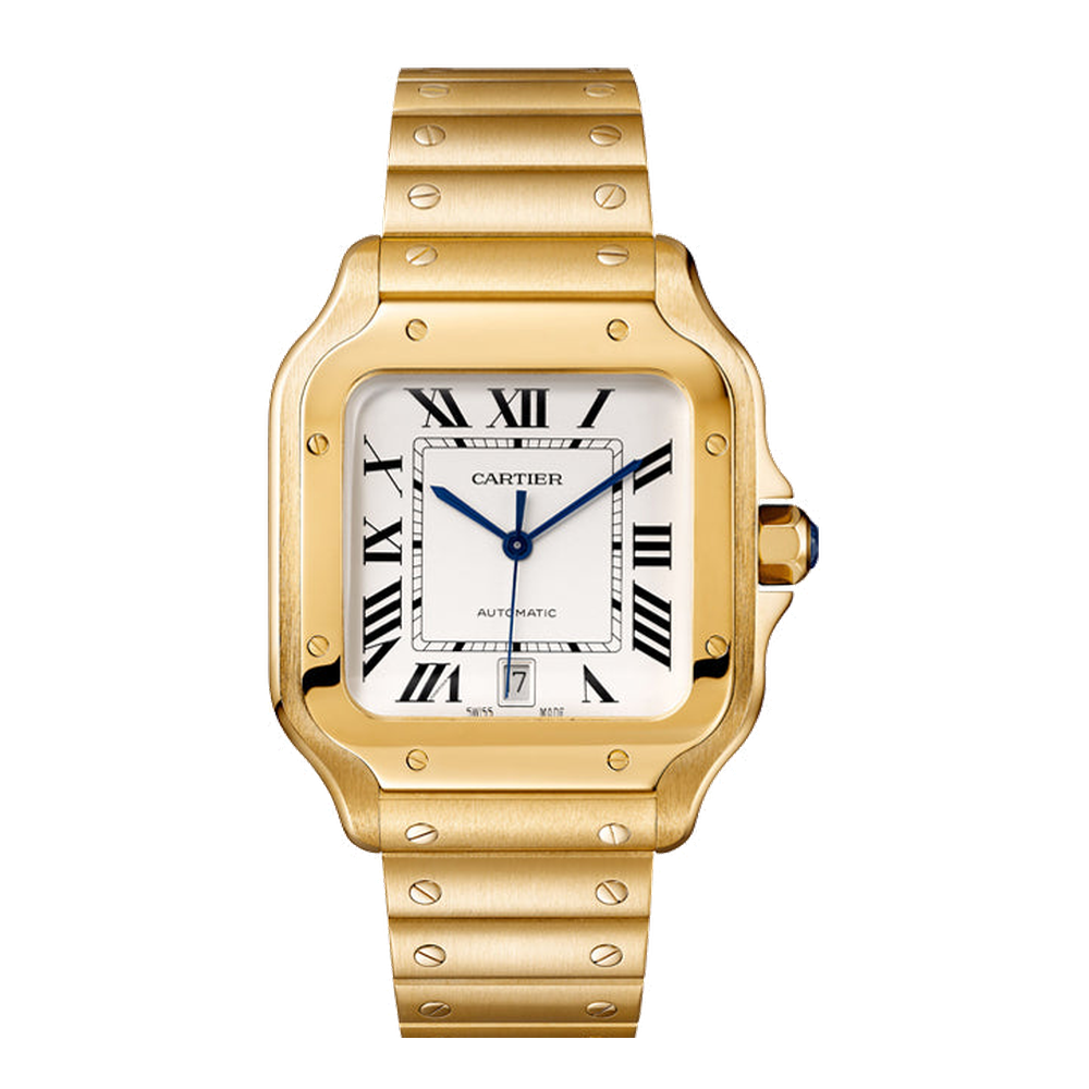 Cartier Santos de Cartier Large White Dial Straps