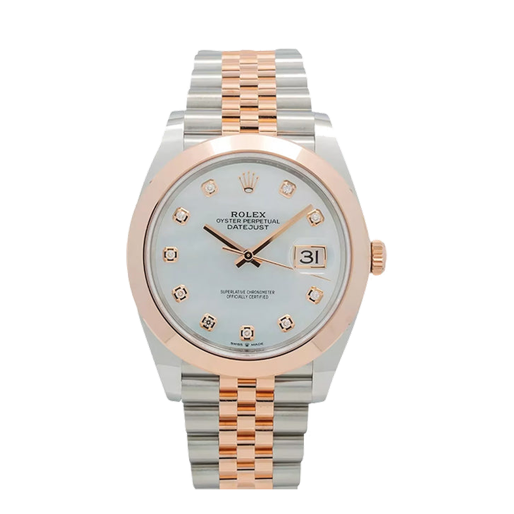 Rolex Datejust 41 Rolesor Everose Smooth / Jubilee / MOP - Diamond