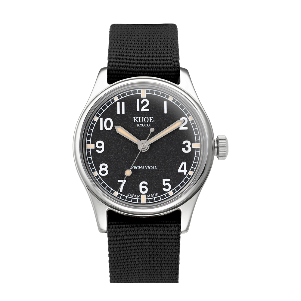 Kuoe Kyoto 90-002 Black dial / 35 mm Black Dial Straps