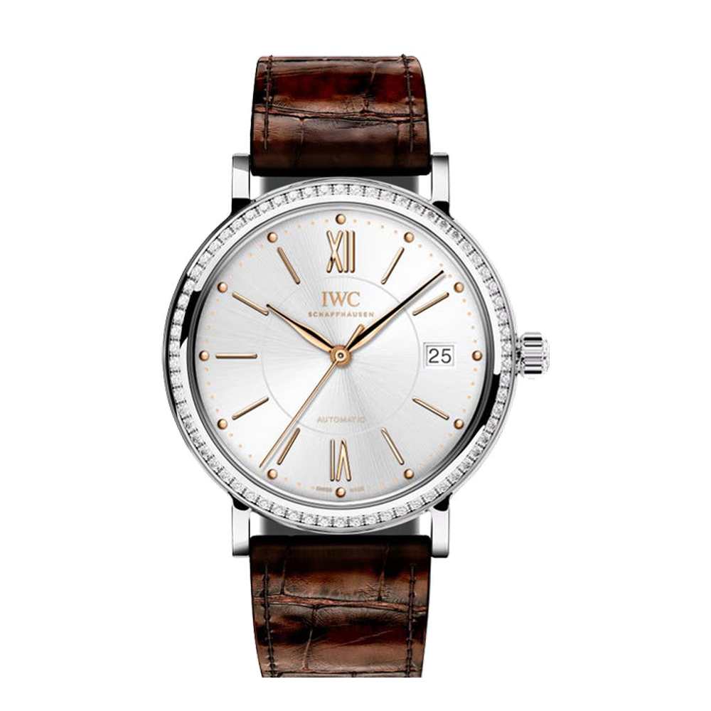 IWC Portofino Midsize Automatic White Dial Straps