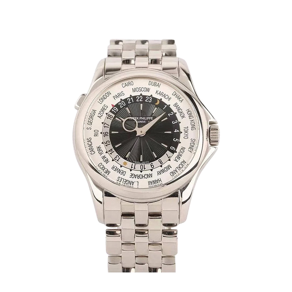 Patek Philippe World Time 5130 White Dial Straps