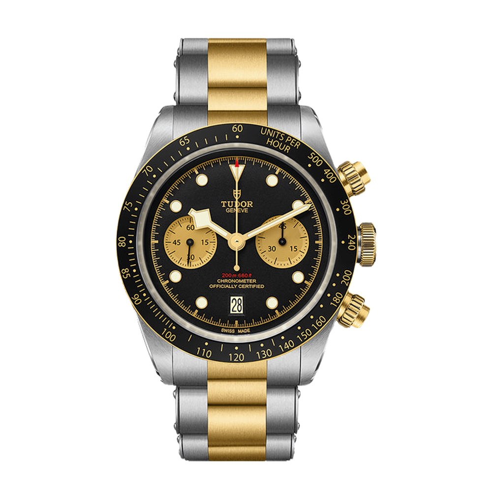 Tudor Black Bay Chrono S&G Black Dial Straps