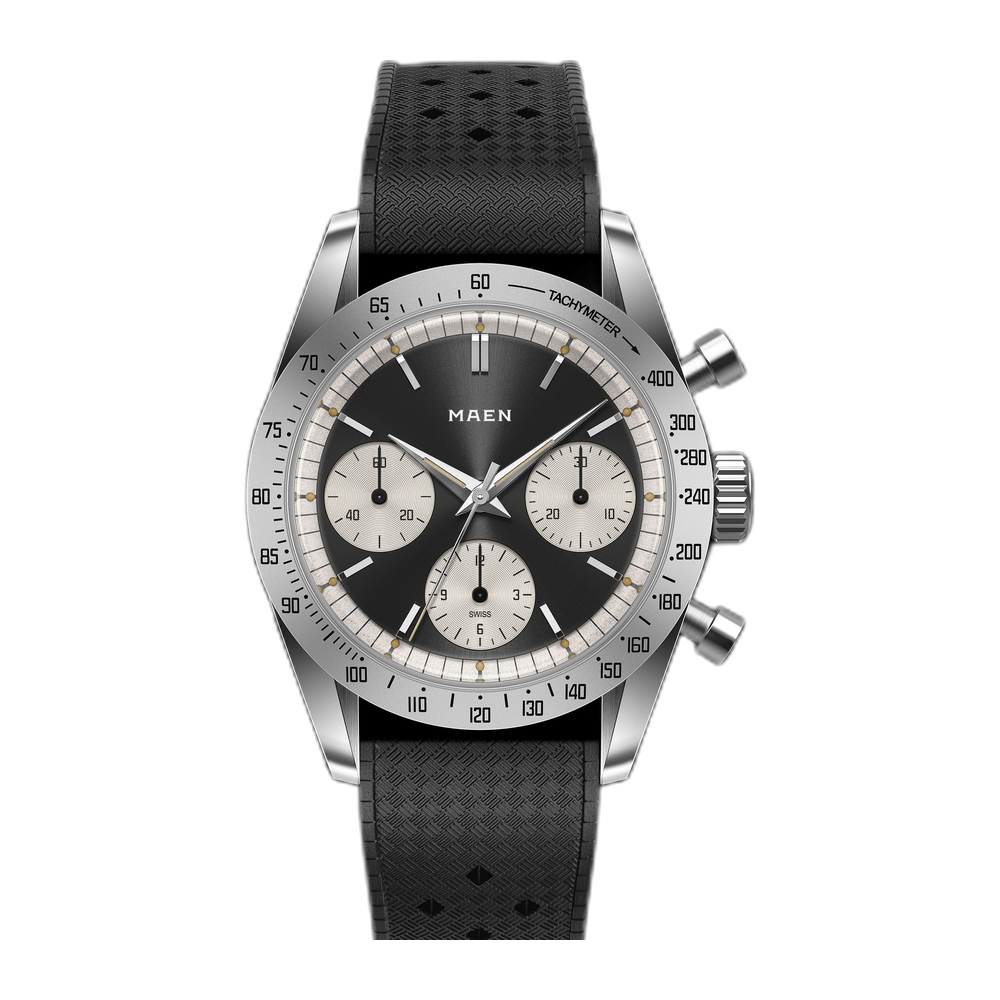 Maen Skymaster 38 - M6.2.2 Black Dial Straps