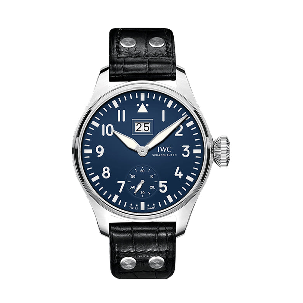 IWC Big Pilot's Watch Big Date 150 Years Stainless Steel / Blue