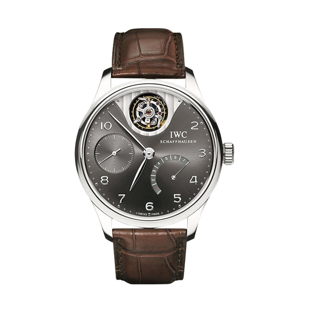 IWC Portuguese Tourbillon Mystere White Gold / Ardoise