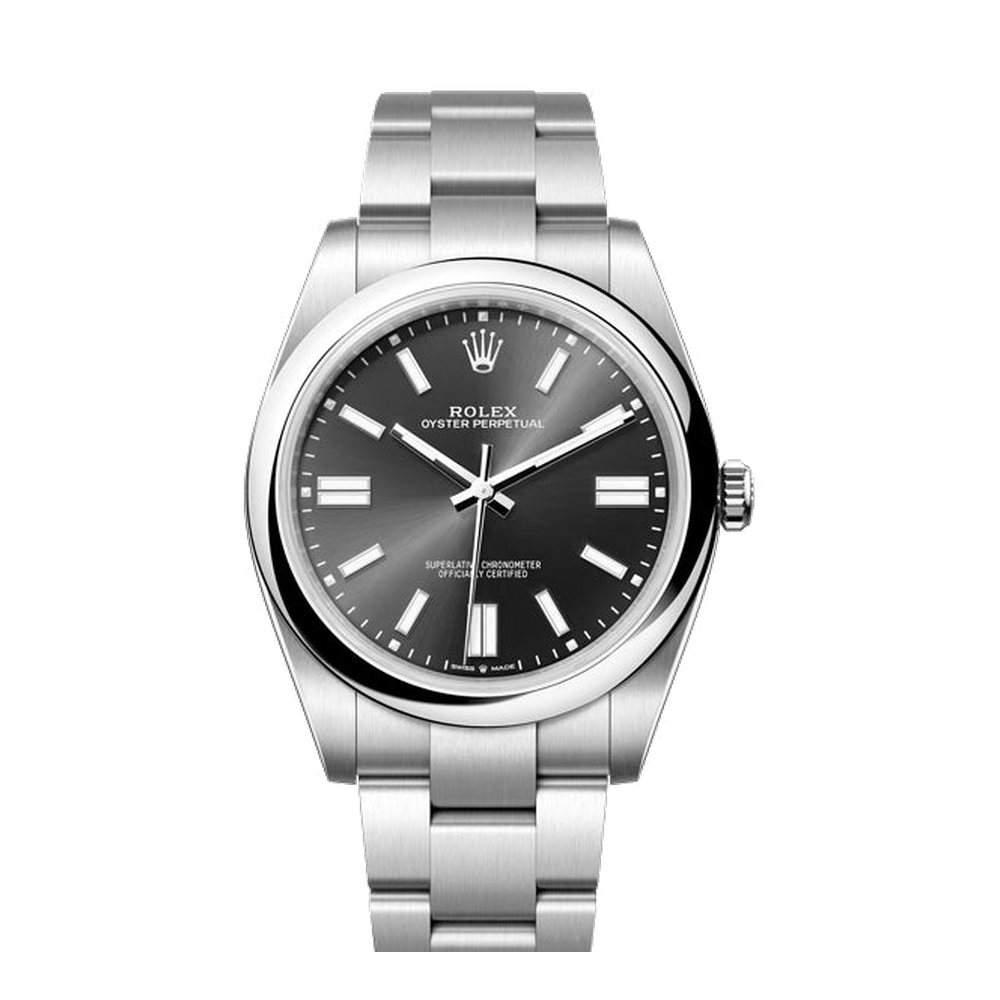 Rolex Oyster Perpetual 41 Black Dial Straps