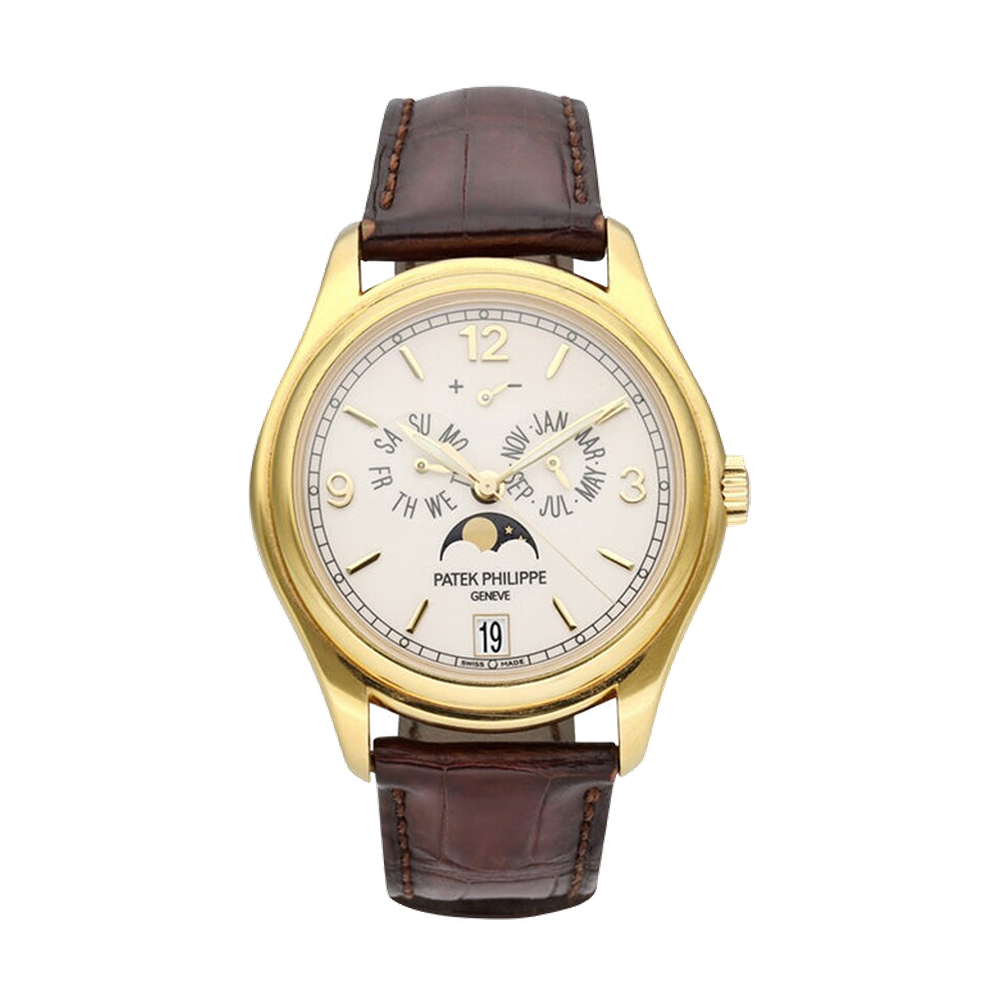 Patek Philippe Annual Calendar 5146 Yellow Gold / Cream Natural / Cream Dial Straps