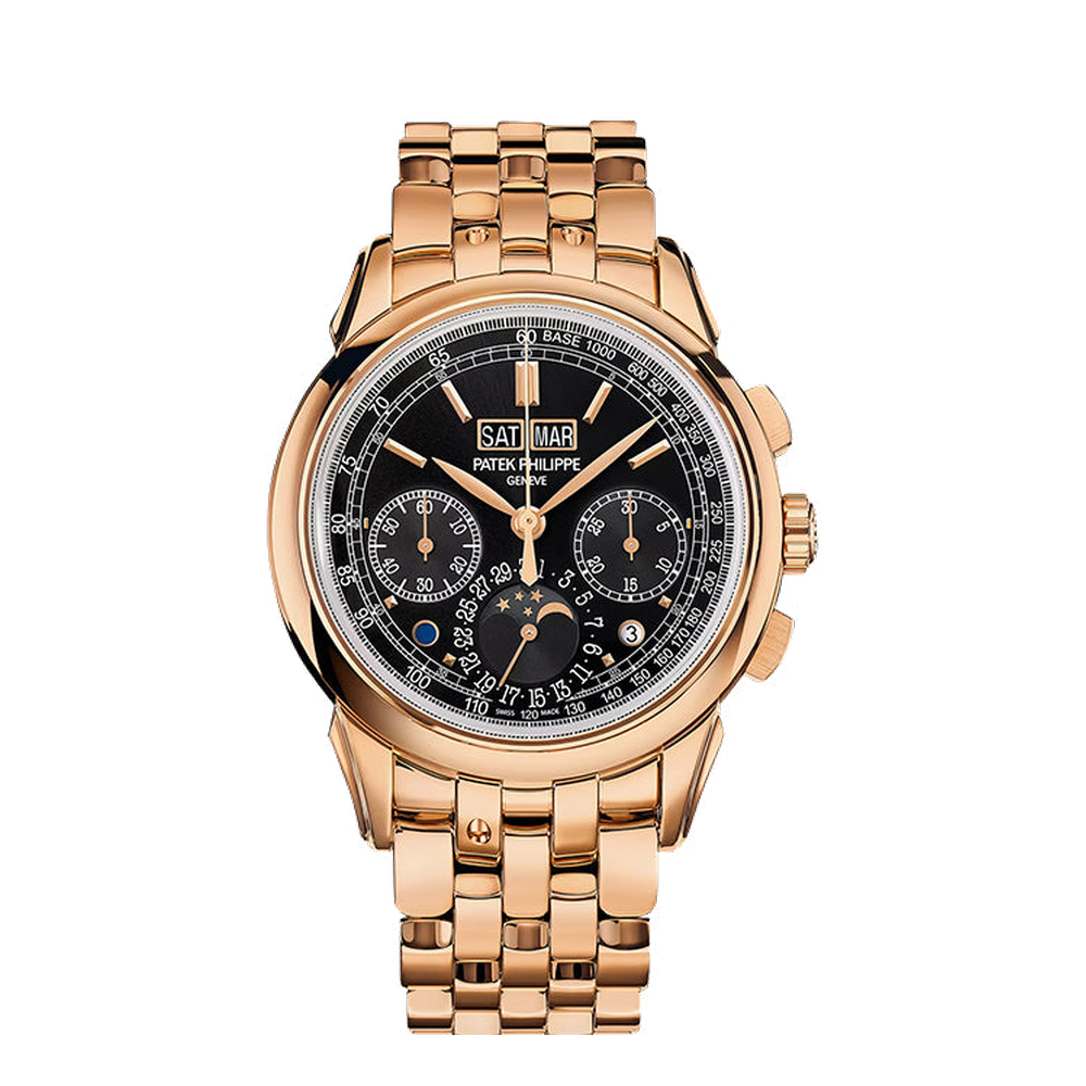 Patek Philippe Perpetual Calendar Chronograph 5270 Rose Gold / Black / Bracelet