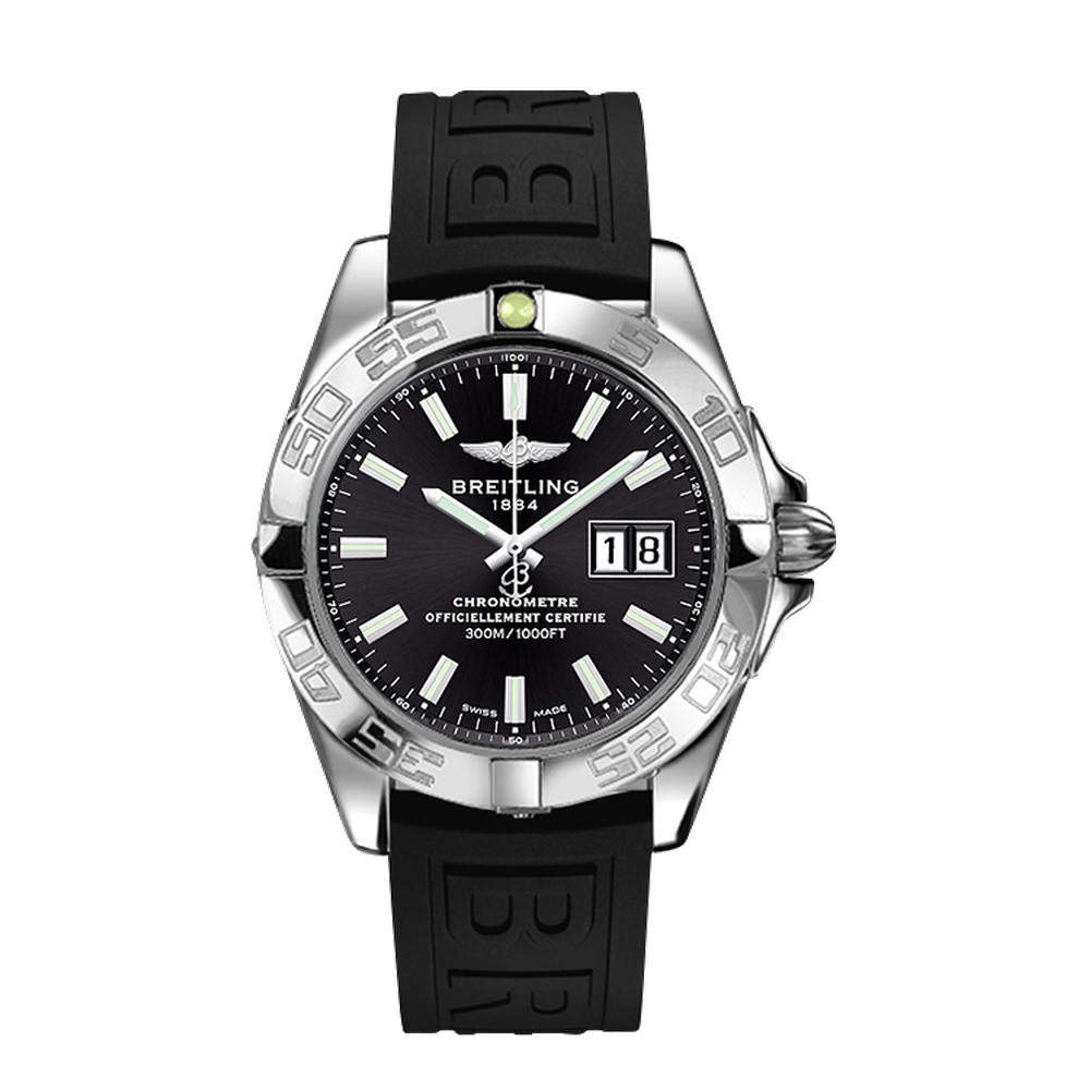 Breitling Stainless Steel / Onyx Black Black Dial Straps
