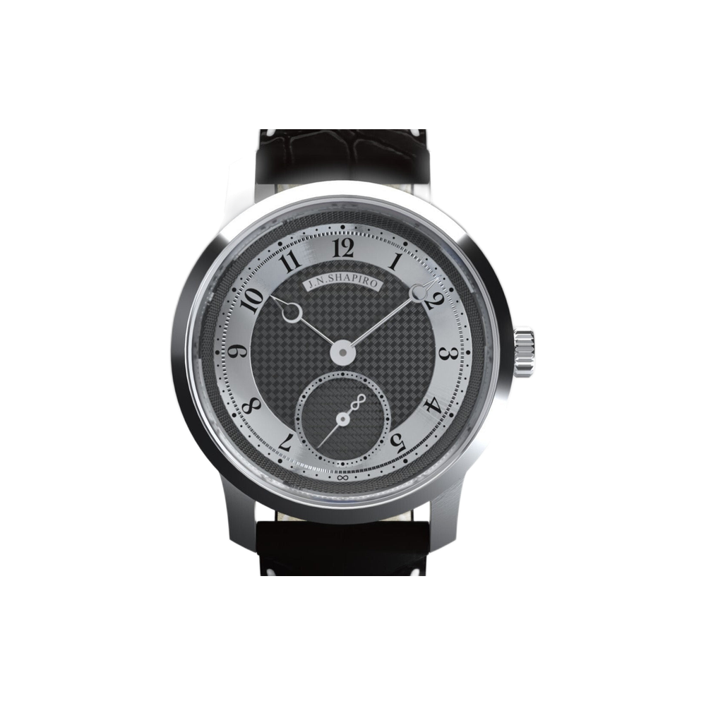 JN Shapiro Infinity Pure Black Black Dial Straps