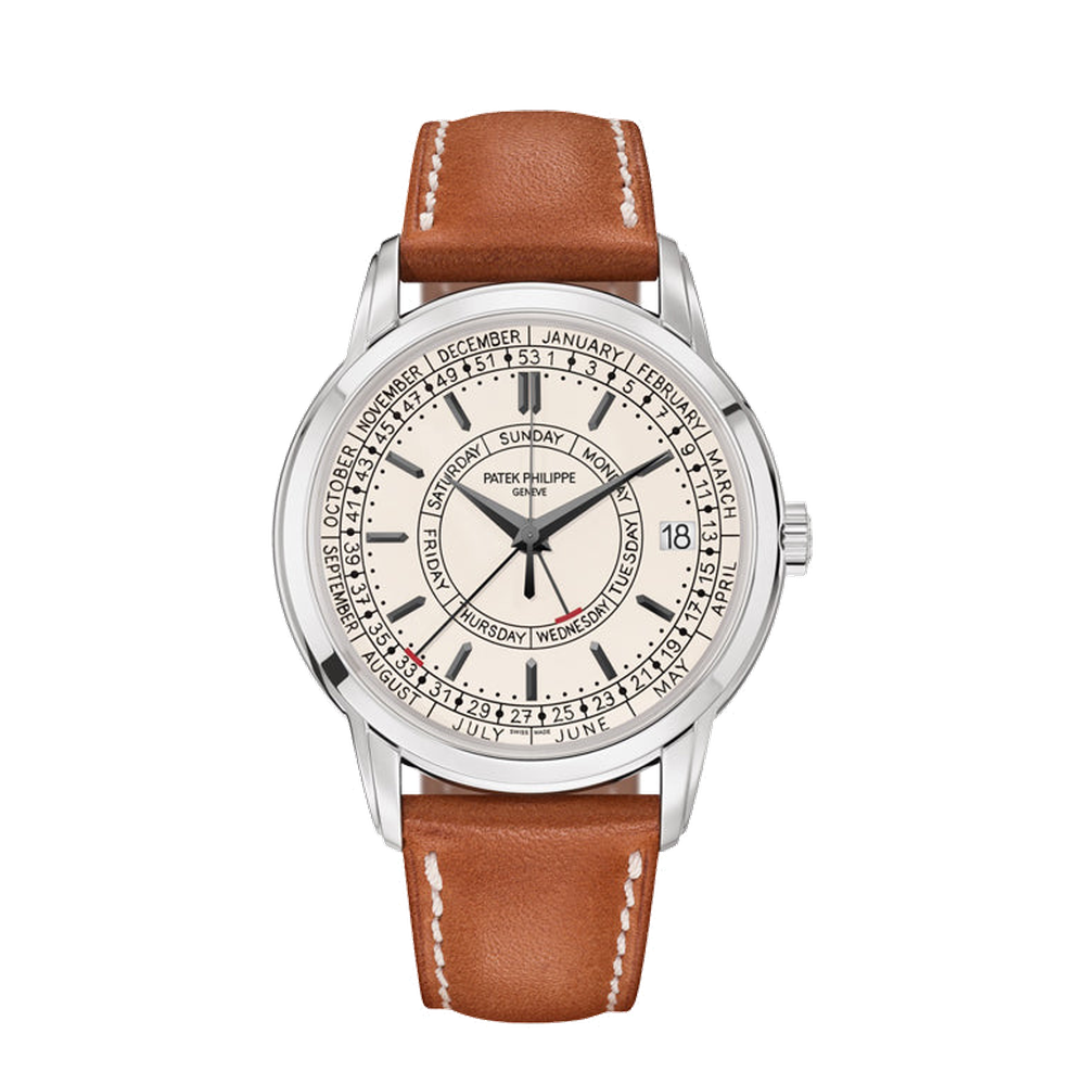 Patek Philippe Calatrava Weekly Calendar White Dial Straps