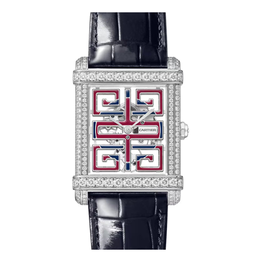 Cartier Tank Chinoise Large White Dial Straps