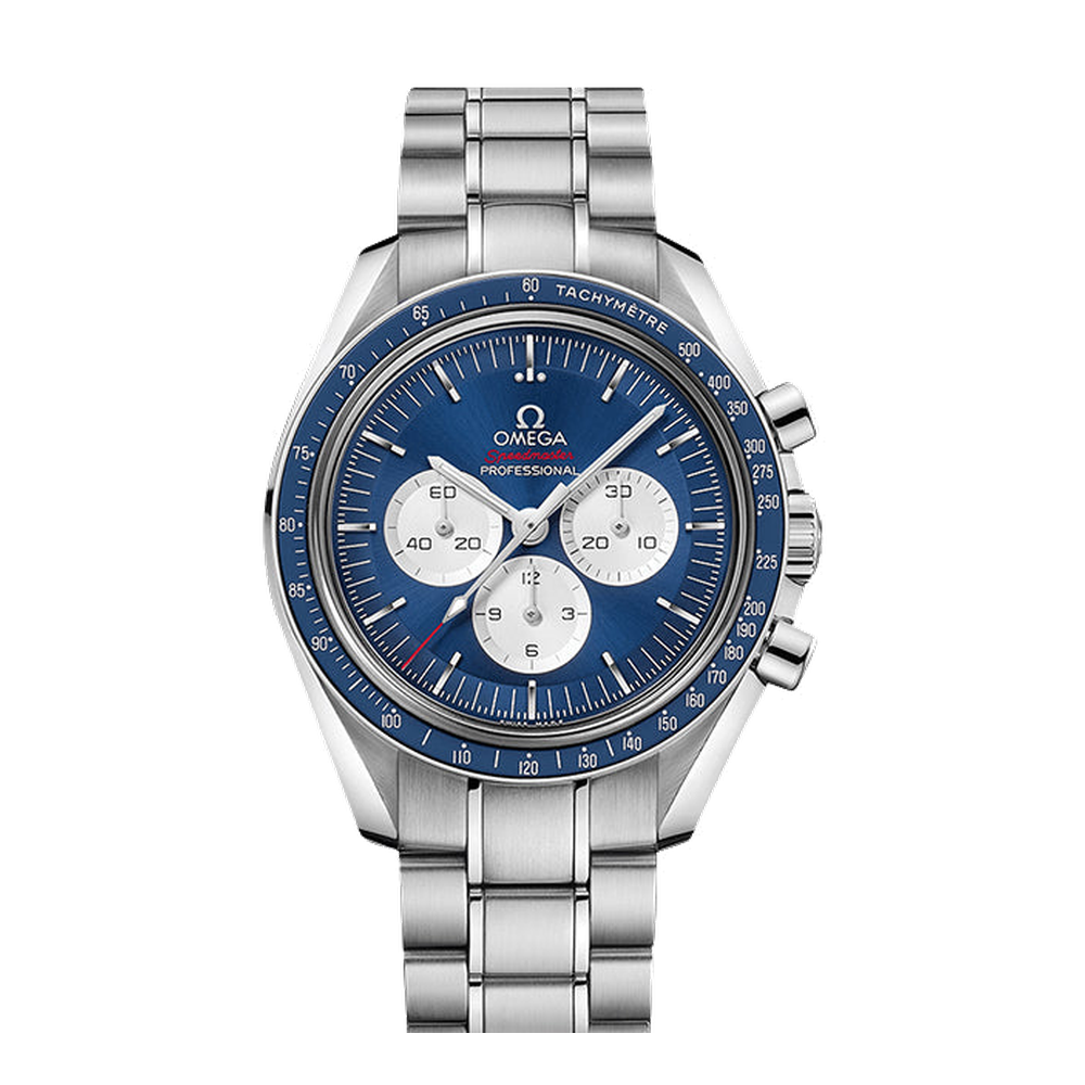 Omega Speedmaster Professional Moonwatch Stainless Steel / Blue / Tokyo Olympics / Set
