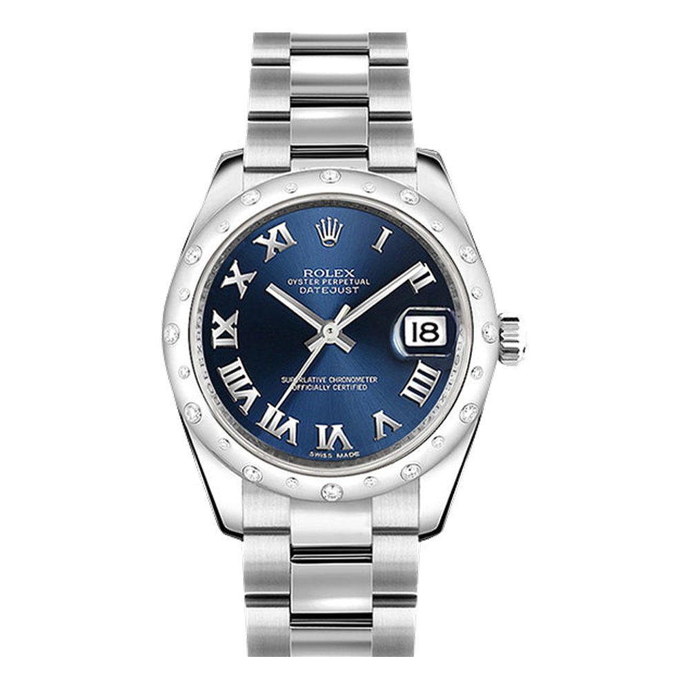 Rolex Datejust 31 Stainless Steel Domed Diamond / Jubilee / Blue - Roman