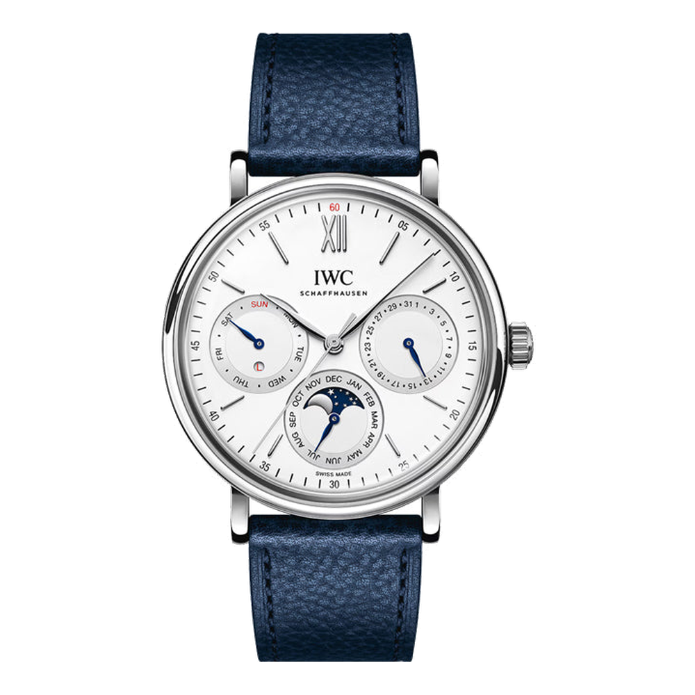 IWC Portofino Perpetual Calendar White Dial Straps
