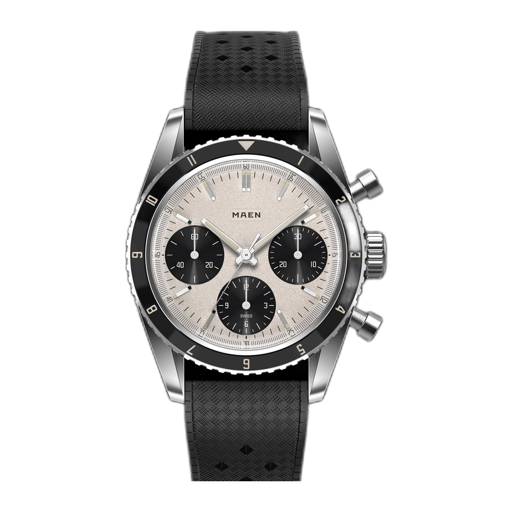 Maen Skymaster 38 - M6.1.2 White Dial Straps
