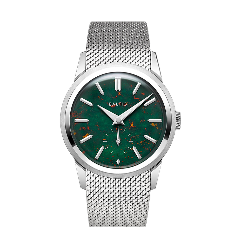 Baltic Prismic Stone Bloodstone Green Dial Straps