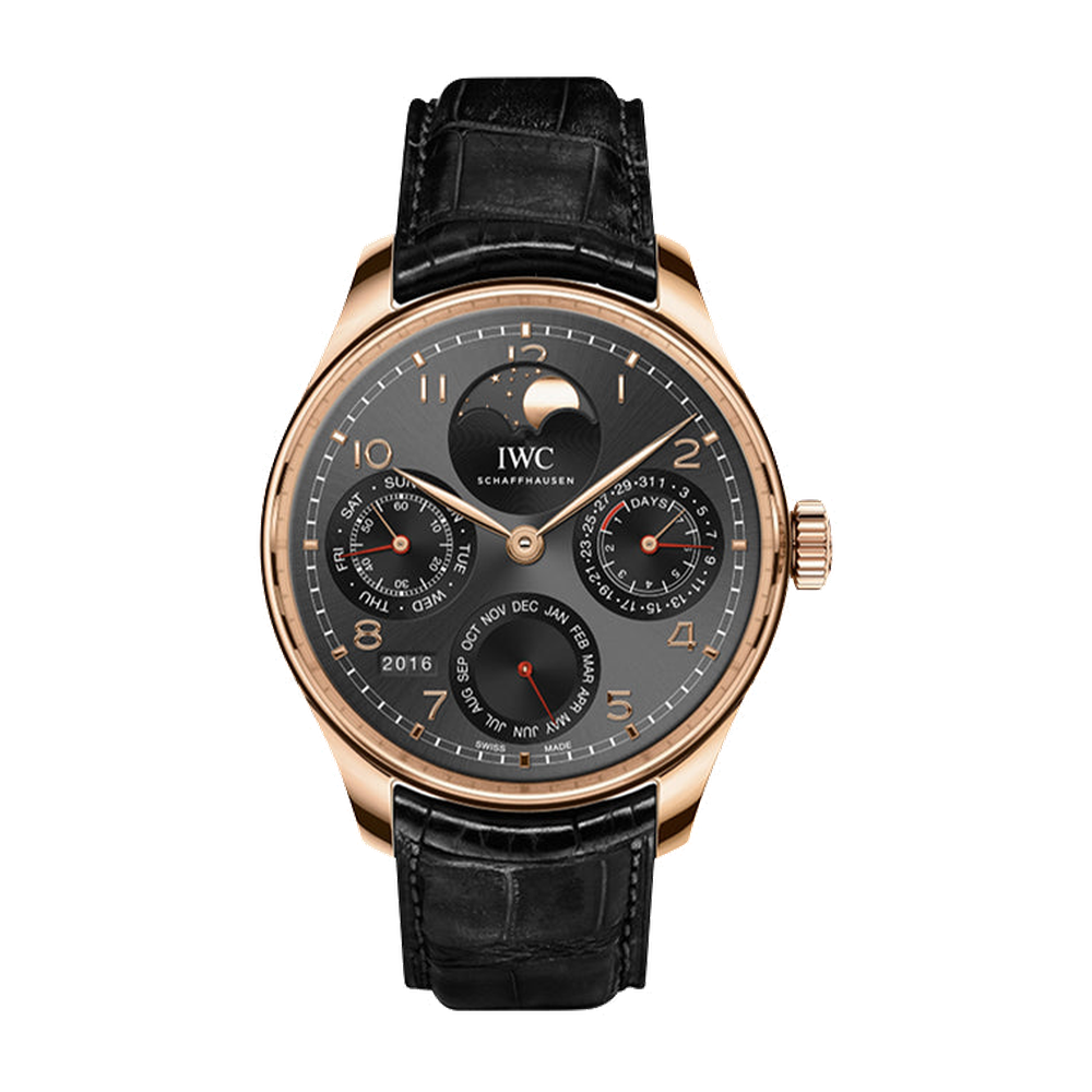 IWC Portugieser Perpetual Calendar Single Moon Red Gold / Dubail