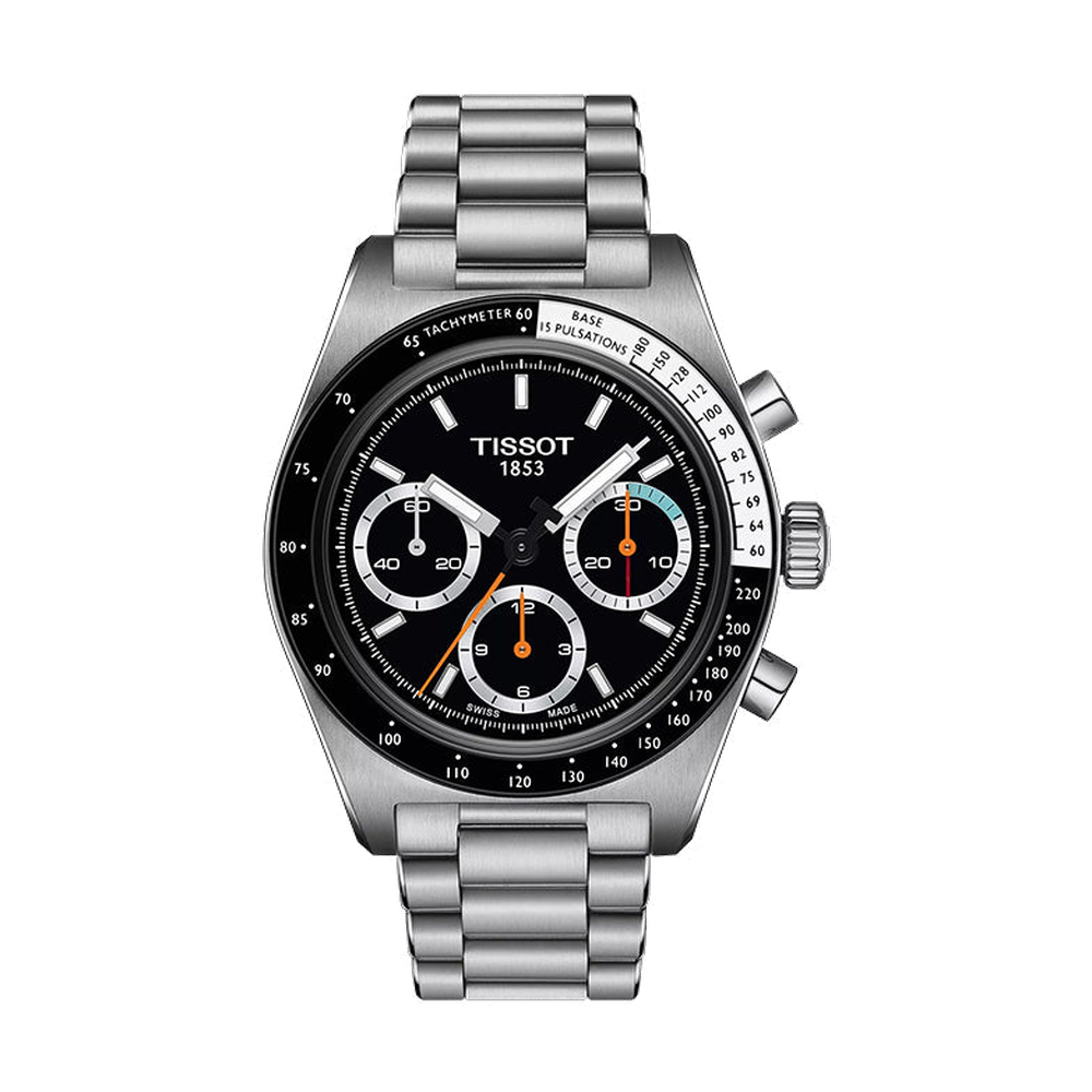 Tissot PR516 41mm Black Dial Straps