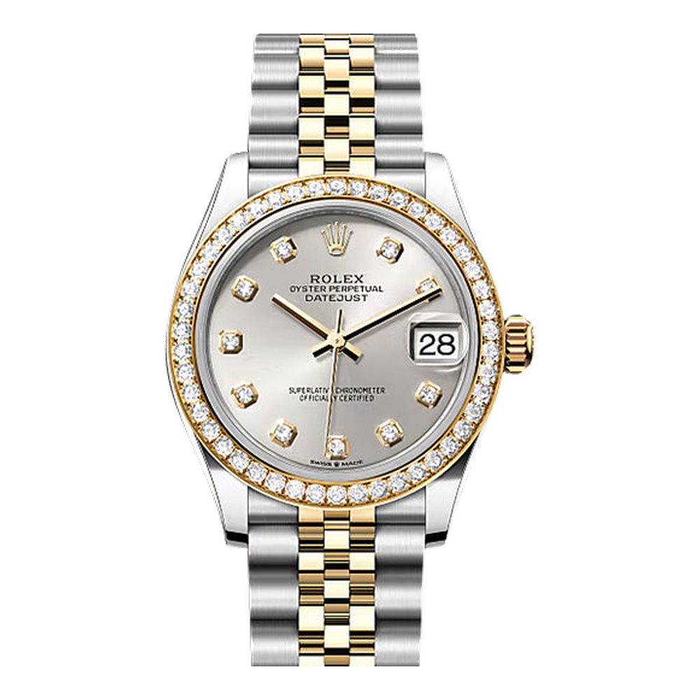 Rolex Datejust 31 Stainless Steel / Yellow Gold / Diamond / Silver - Diamond / Jubilee