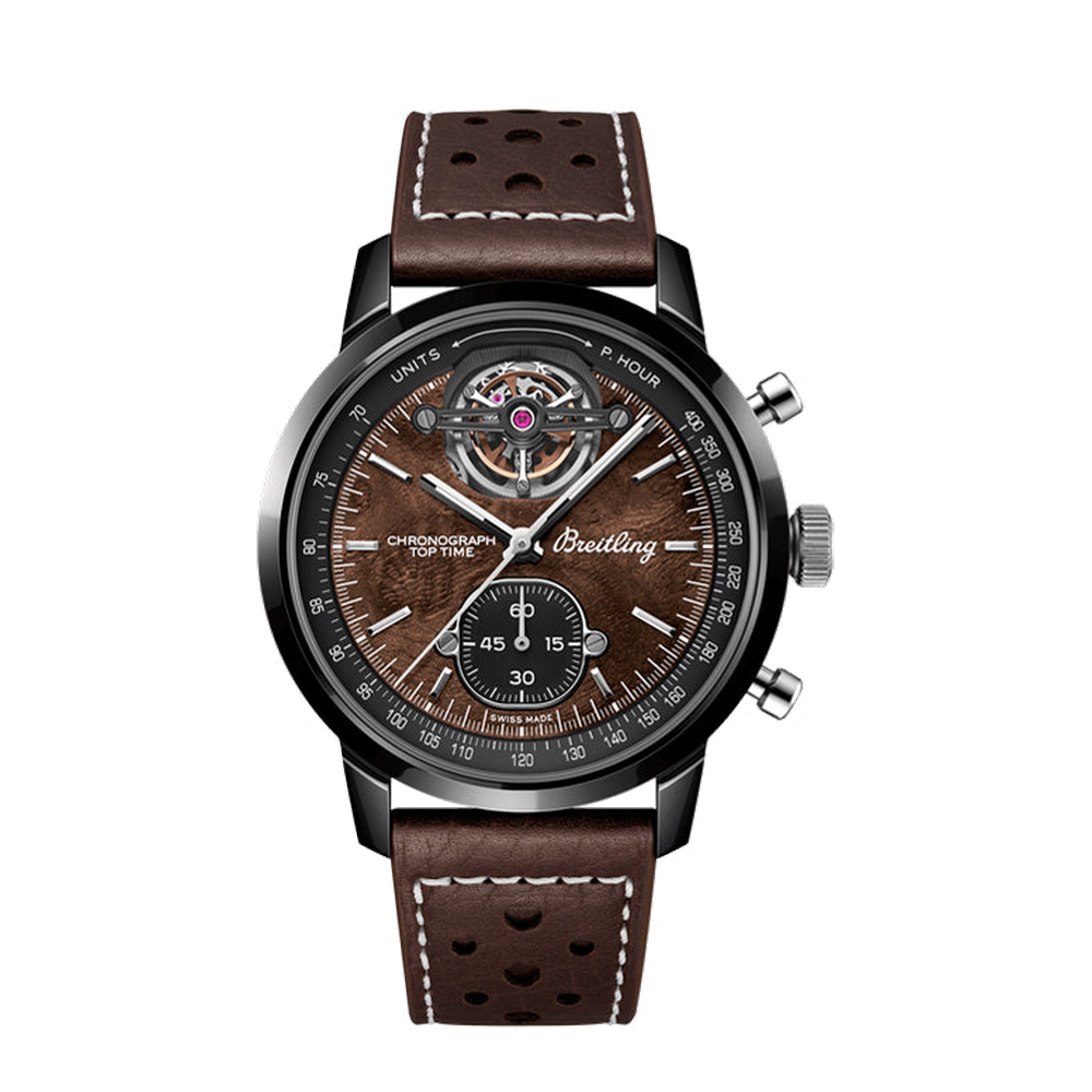 Breitling Top Time B21 Chevrolet Corvette Brown Dial Straps