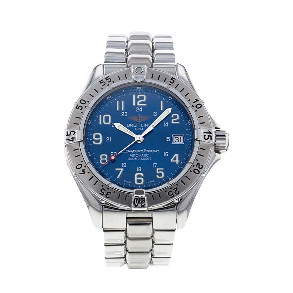 Breitling Superocean A17340 Blue / Navy Dial Straps