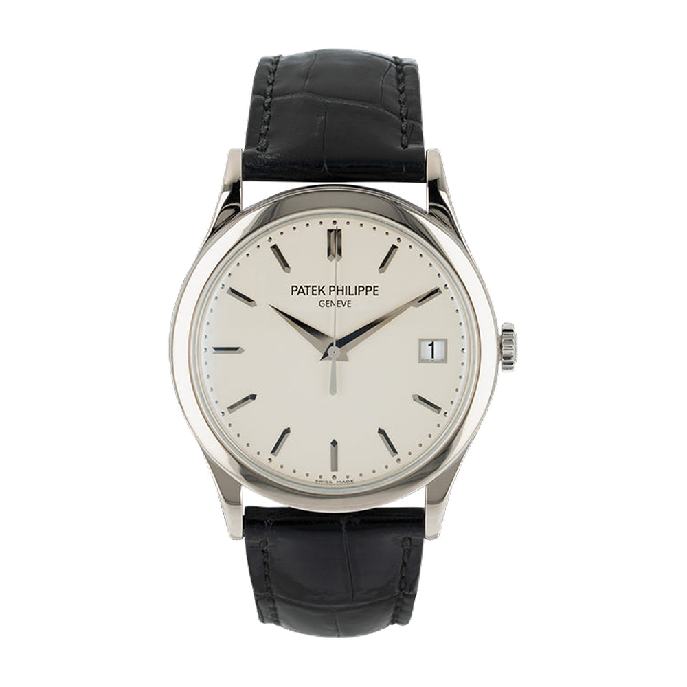 Patek Philippe Calatrava 5119 White Gold/White White Dial Straps