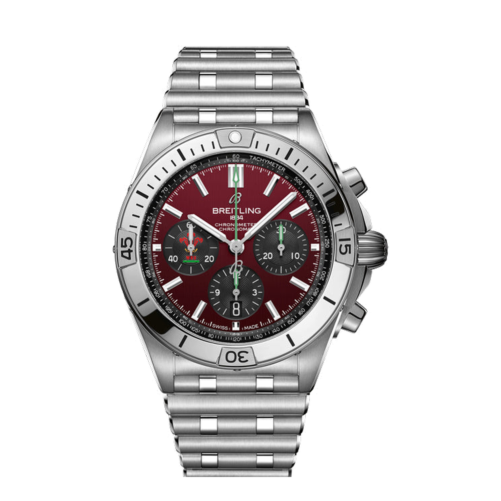 Breitling Chronomat B01 42 Six Nations / Wales Red Dial Straps