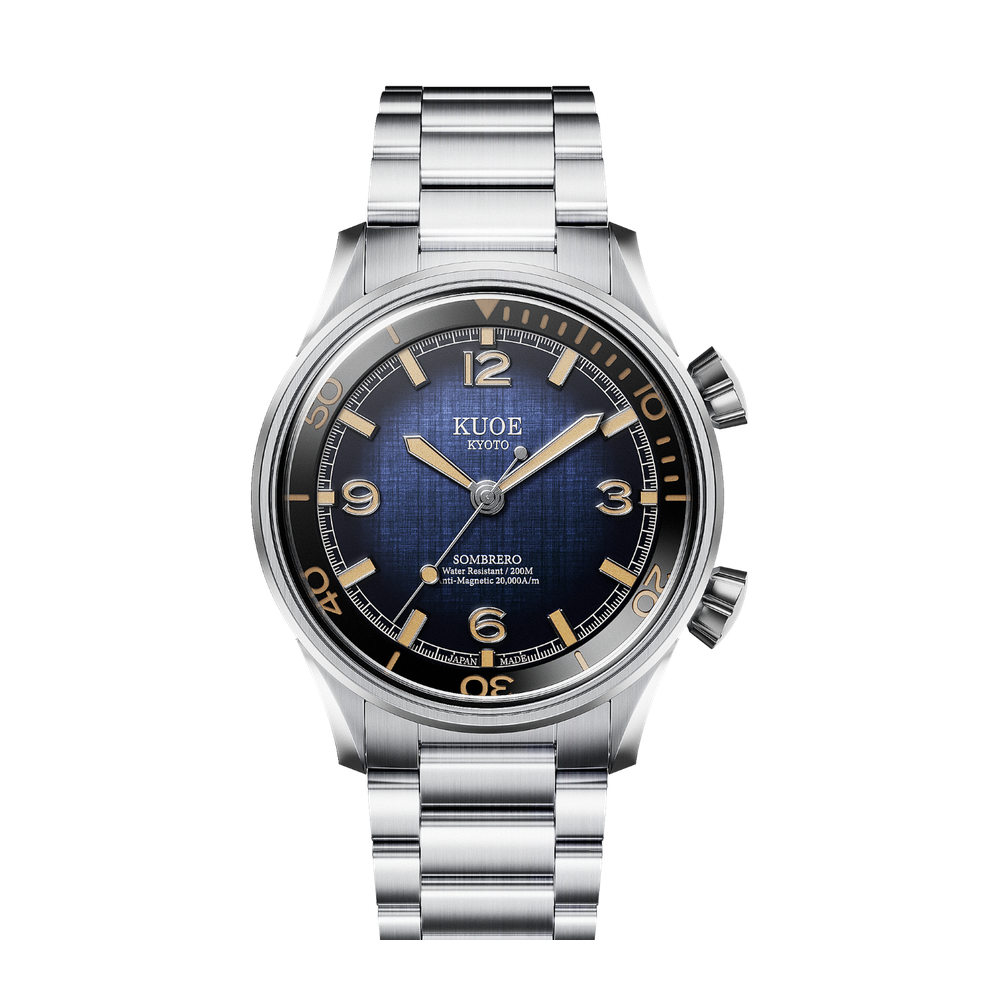 Kuoe Kyoto 90-011 Navy / 38 mm Blue/Navy Dial Straps