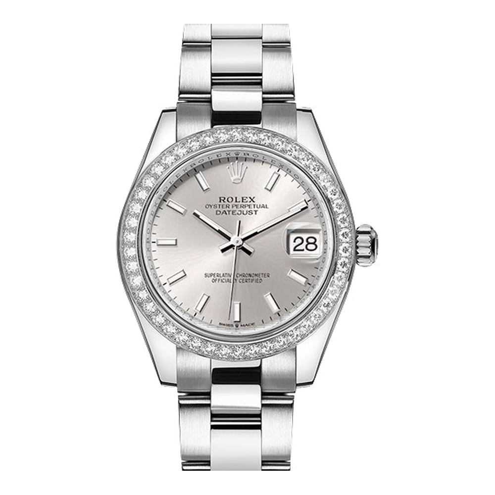 Rolex Datejust 31 Stainless Steel Diamond / Oyster / Silver