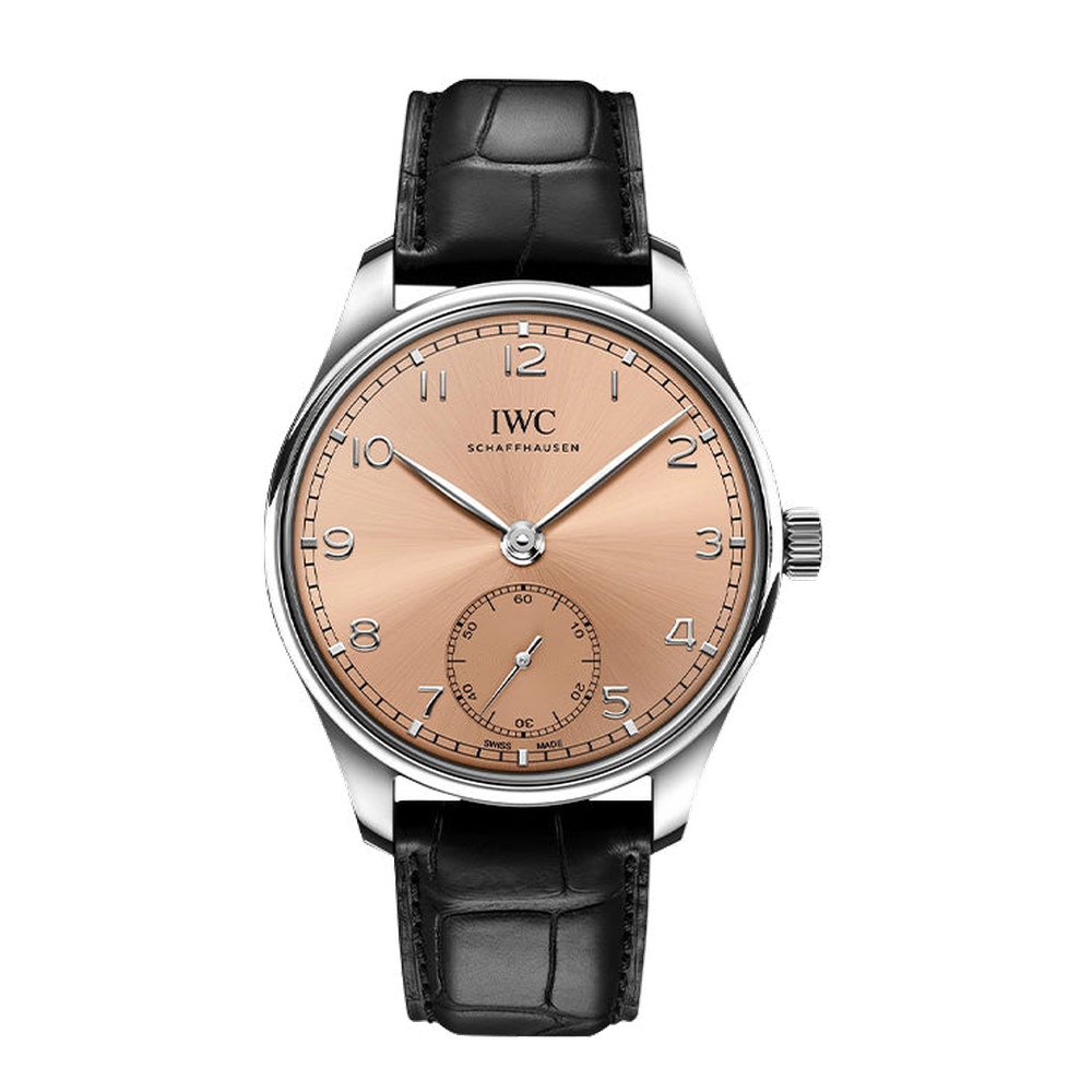IWC Portugieser Automatic 40 Pink/Salmon Dial Straps