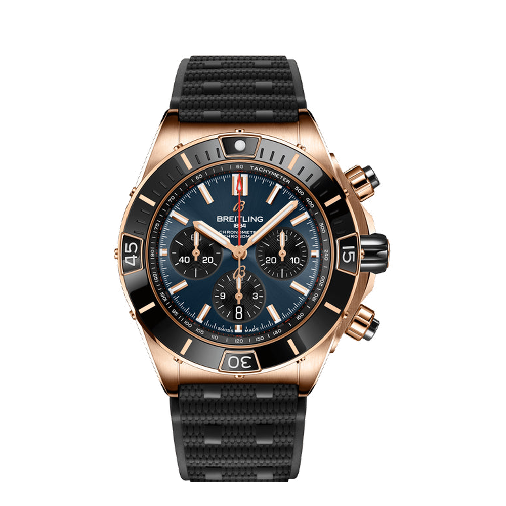 Breitling Super Chronomat B01 44 Blue / Navy Dial Straps