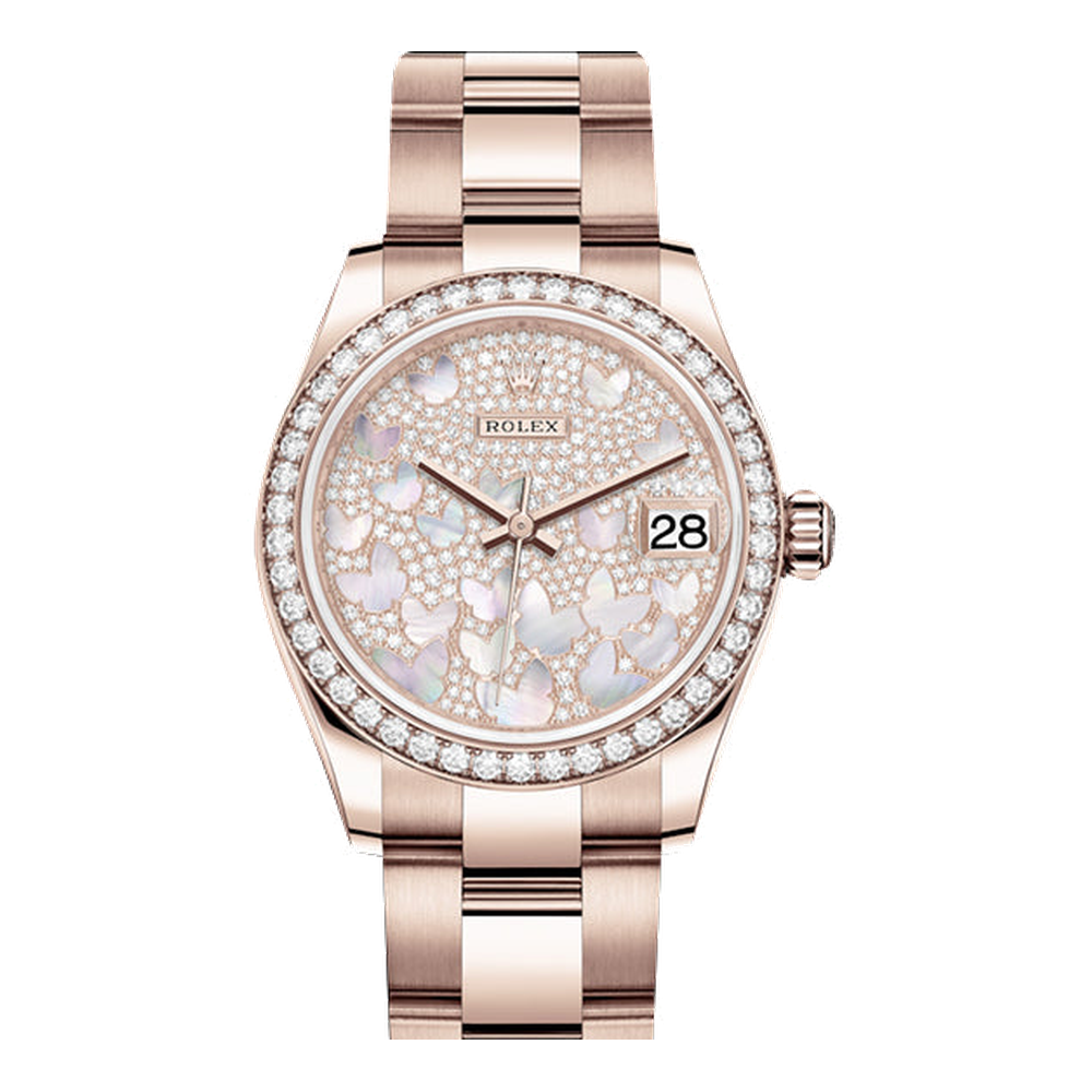 Rolex Datejust 31 Rose Gold / Diamond / Butterfly / Oyster